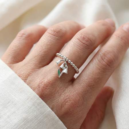 Sterling Silver Lily of the Valley Ring